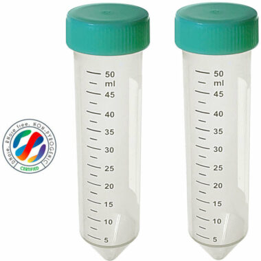 Centrifuge Tube with Cap, Conical, Racked, Clear, 50ml