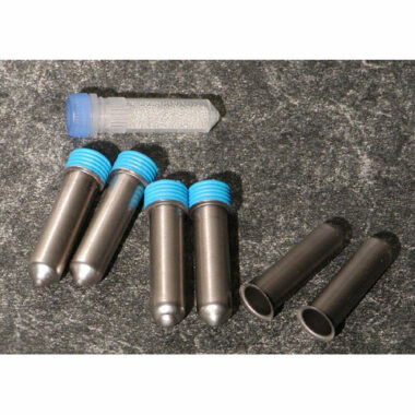 1.8ml stainless steel microvials with cap, 100/bag (by weight)