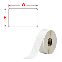 Thermal Transfer Printable Labels - Vinyl Cloth - 4.78mm x 25.4mm