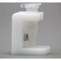 UHMW Single Tube Magnetic Separation Rack for 1.5 & 2 ml Microcentrifuge Tubes, with a  Single NdFeB Magnet 6.35 mm in Diameter, Pellet located 1/3 of the Way up the Tube