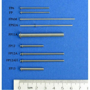 2.36 mm Diameter E-Clip Style Floating Pin with Blunt tip, Hydrophobic