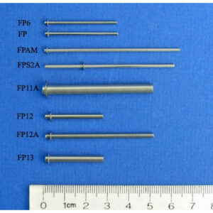 3.18 mm Diameter E-Clip Style Floating Pin with Blunt tip