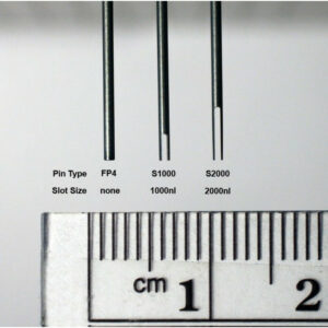 0.914 mm Diameter Tube Style Floating Pin with 1000 nl Slot tip, 12 mm exposed, Hydrophobic