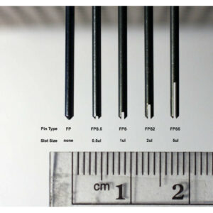 1.58 mm Diameter E-Clip Style Floating Pin with 2.0 ul Slot tip, 23 mm exposed