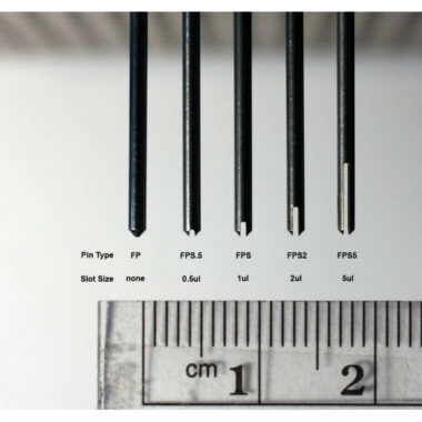 1.58 mm Diameter E-Clip Style Floating Pin with 2.0 ul Slot tip, 23 mm exposed