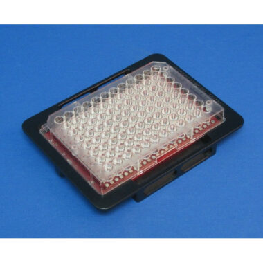Magnetic Separation Plate for 96 Well Flat Bottom, 329 Magnetic (52 MGO) Cylinders, BioTek Washer Compatible, Step Down Edge for Full-Skirted Plates