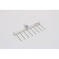 8 Channel Aspiration or Dispensing Manifold on 13.4 mm centers and 32 mm long for 48 Well Microplates, Polycarbonate Barrel