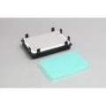 Magnetic Separation Plate for 96 Well Flat Bottom Microplates Only, 329 Magnetic (52 MGO) Cylinders, White Polycarbonate Frame, Includes Registration Base