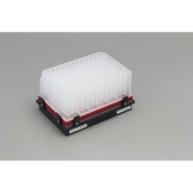 Magnetic Separation Plate for 96 Deep Well Flat, Round, or Pyramid bottom microplates, 7 Magnetic (Middle Bar Notched) (50 MGO) Bars, Aluminum Frame, SLAS Footprint, High Profile Registration Base Included