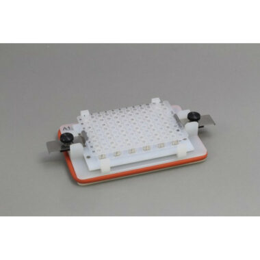 VP 771HH-LFFlick and Blot Magnetic Separation Plate for 96 Well microplates or 96 PCR plates, 24 Magnetic (52 MGO) Cylinders, White Polycarbonate Frame, New Clips, Pellet Positioning Lower