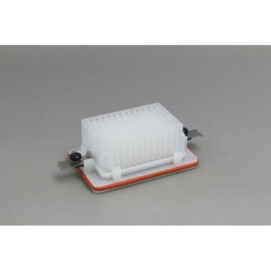 Flick and Blot Magnetic Separation Plate for 96 Well Deep and Standard 96 Flat, Round, V or Pyramid bottom microplates, 96 Magnetic (52 MGO) Cylinders, White Polycarbonate Frame, New Clips