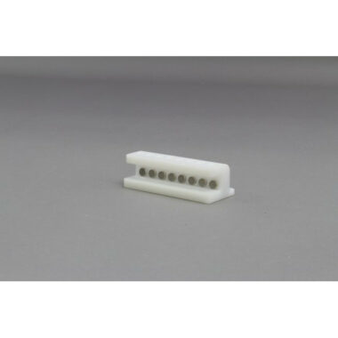 HDPE  8 place Magnetic Separation Rack for 0.2 ml PCR Tubes, with a  8 NdFeB Magnets 6.35 mm in Diameter, Pellet located 1/6 of the Way up the Tube