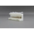 HDPE  8 place Magnetic Separation Rack for 1.5 and 2.0  ml Microcentrifuge Tubes, with a  8 NdFeB Magnets 10 mm in Diameter, Pellet located 1/6 of the Way up the Tube