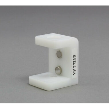 UHMW Single Tube Magnetic Separation Rack for 1.5 ml Microcentrifuge Tubes, with 2 NdFeB Magnets 6.35 mm in Diameter, Pellets located 1/6 and 3/4 of the Way up the Tube