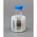 HDPE Single Tube Magnetic Separation Rack for 15 & 50 ml Centrifuge Tubes, with a  Single NdFeB Magnet 25.4 x 25.4 x 25.4 mm Cube, Pellet located 1/3 of the Way up the Tube
