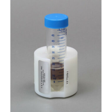 HDPE Single Tube Magnetic Separation Rack for 15 & 50 ml Centrifuge Tubes, with a  Single NdFeB Magnet 25.4 x 25.4 x 25.4 mm Cube, Pellet located 1/3 of the Way up the Tube