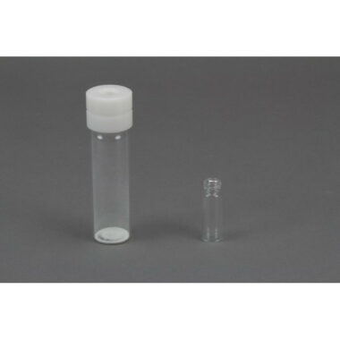 Bottle Adapter to transfer powder from scintillation vial to 1 dram vial