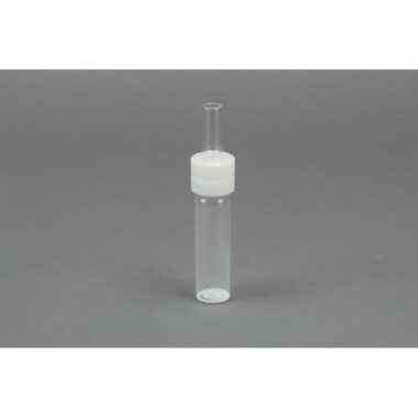 Bottle Adapter to transfer powder from scintillation vial to 1 dram vial