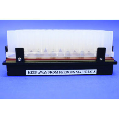 Magnetic Separation Plate for 96 Well PCR, Round or V Bottom microplates, 24 Magnetic (52 MGO) Cylinders, High Profile Registration Base Included