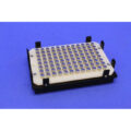 Magnetic Separation Plate for 96 Well Flat, V, Round, & Pyramid Bottom microplates, 96 Magnetic (52 MGO) Cylinders, White Polycarbonate Frame, SLAS Footprint, Includes High Profile Registration Base