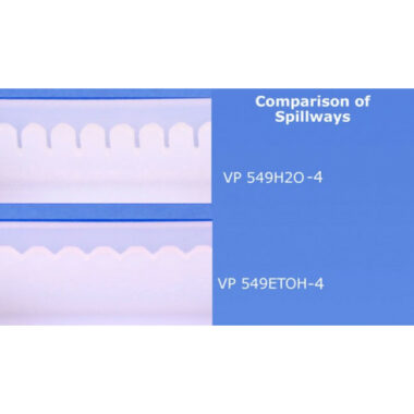 Polypropylene Spillway Reservoir with an ETOH Baffle and Multiple Inlet and Outlet Ports,  SLAS Footprint
