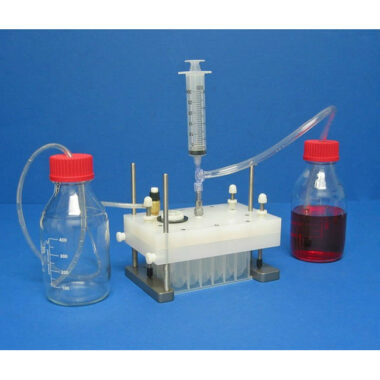 24 Channel Dispensing Manifold on 20 mm Centers and 45 mm Long for Microplates and Vials
