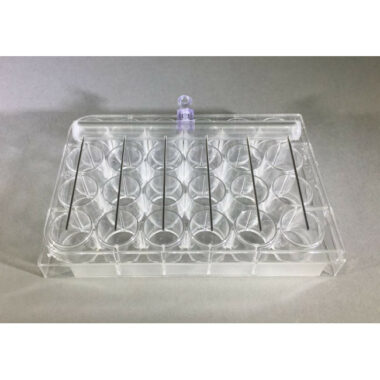 Aspiration or Dispensing Manifold, 6 Channel for 24 Well Microplates, 20mm center to center spacing, 49mm long
