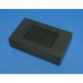 Black Polypropylene Reservoir with 96 Dimpled Bottom for 96 Robotic Pipettors, for Light Sensitive Reagents, Max Capacity 700 ml, Outside Top Dimensions are 190.3 mm by 115.3 mm and 54.3 mm tall with SLAS Footprint Bottom, Autoclavable