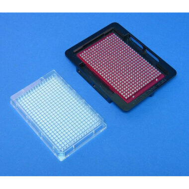 Magnetic Separation Plate for 384 Well Flat Bottom Microplates, 425 Magnetic (52 MGO) Cylinders, BioTek Washer Compatible