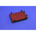 Magnetic Separation Plate for 96 Well PCR, Round or V Bottom microplates, 24 Magnetic (52 MGO) Cylinders, High Profile Registration Base Included