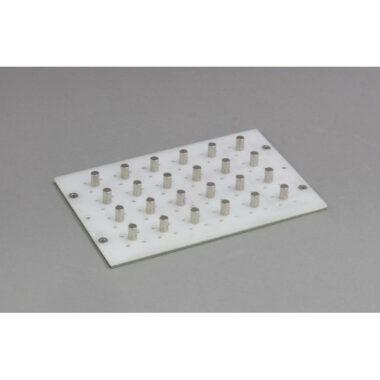 Magnetic Separation Plate for 96 Well Microplates, Standard or Deep Well, Round or V Bottom, 24 Magnetic (52 MGO) Cylinders, No Registration Base