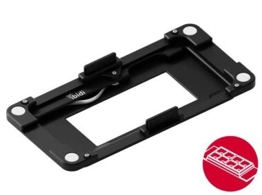Slide Holder µ-Slide – Silver Line: for ibidi Heating Systems Slide/Dish and Universal Fit, for all µ-Slides